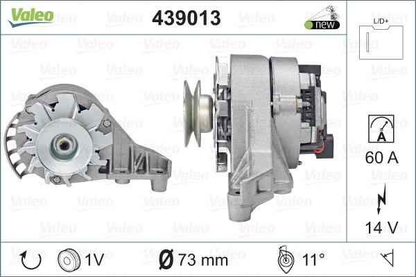 Valeo 439013 - Generator alexcarstop-ersatzteile.com