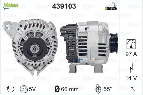 Valeo 439103 - Generator alexcarstop-ersatzteile.com