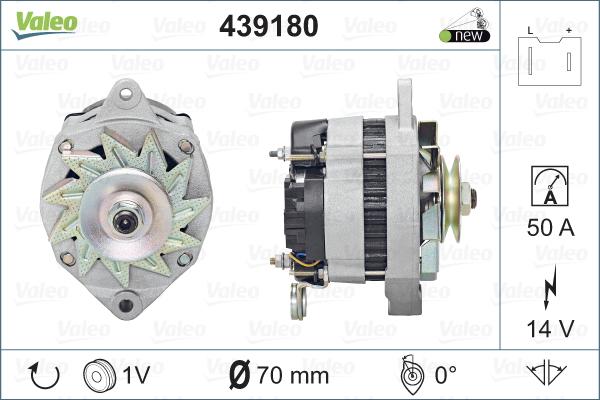 Valeo 439180 - Generator alexcarstop-ersatzteile.com