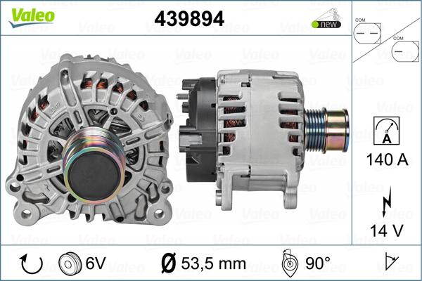 Valeo 439894 - Generator alexcarstop-ersatzteile.com