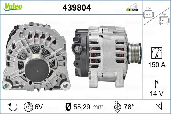 Valeo 439804 - Generator alexcarstop-ersatzteile.com