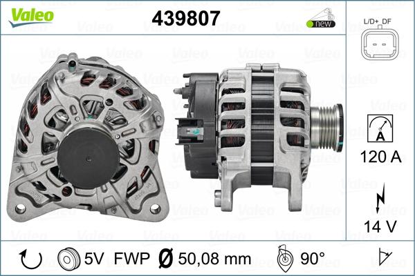 Valeo 439807 - Generator alexcarstop-ersatzteile.com