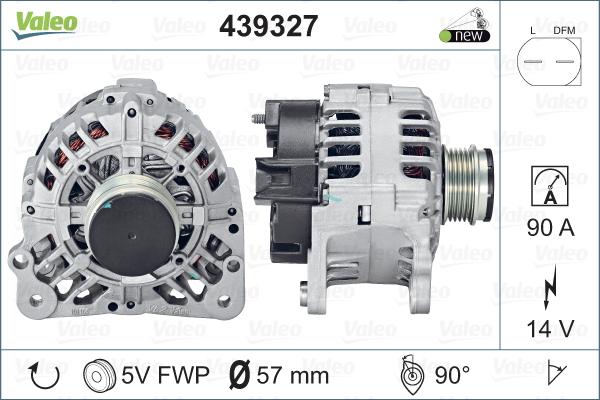 Valeo 439327 - Generator alexcarstop-ersatzteile.com