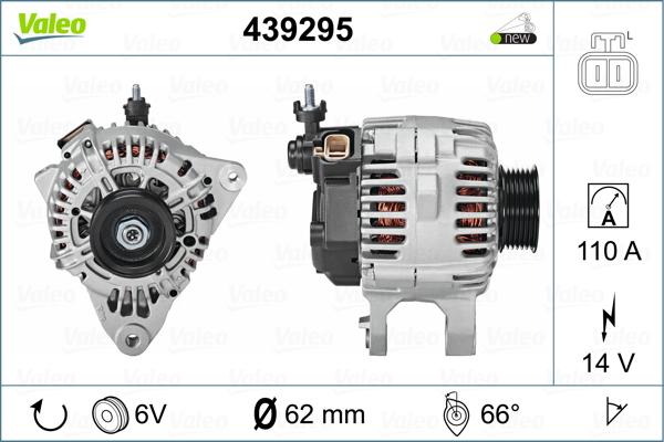 Valeo 439295 - Generator alexcarstop-ersatzteile.com