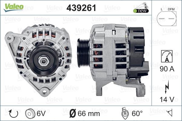 Valeo 439261 - Generator alexcarstop-ersatzteile.com