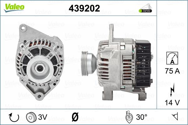 Valeo 439202 - Generator alexcarstop-ersatzteile.com