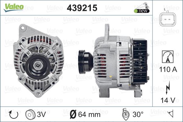 Valeo 439215 - Generator alexcarstop-ersatzteile.com