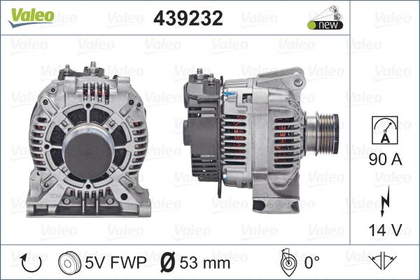 Valeo 439232 - Generator alexcarstop-ersatzteile.com