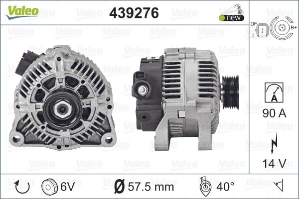 Valeo 439276 - Generator alexcarstop-ersatzteile.com