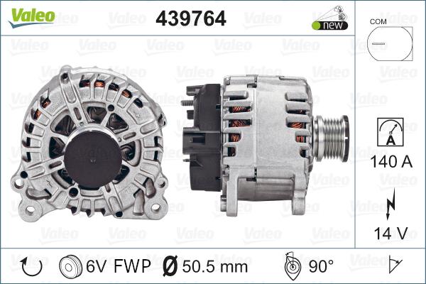 Valeo 439764 - Generator alexcarstop-ersatzteile.com