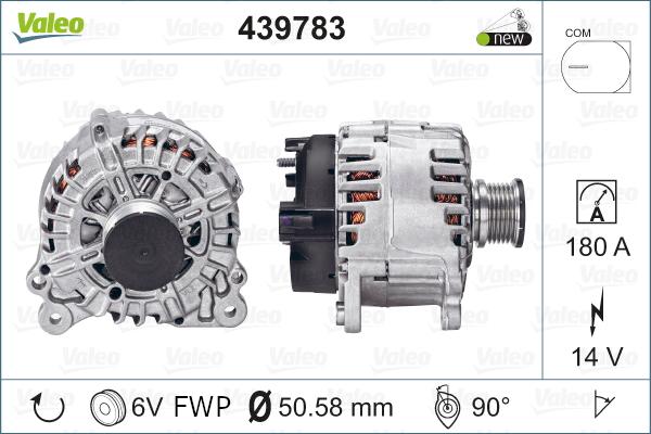 Valeo 439783 - Generator alexcarstop-ersatzteile.com