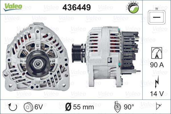 Valeo 436449 - Generator alexcarstop-ersatzteile.com