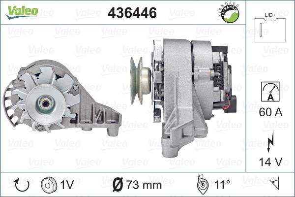 Valeo 436446 - Generator alexcarstop-ersatzteile.com