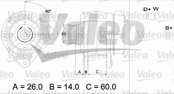 Valeo 436442 - Generator alexcarstop-ersatzteile.com