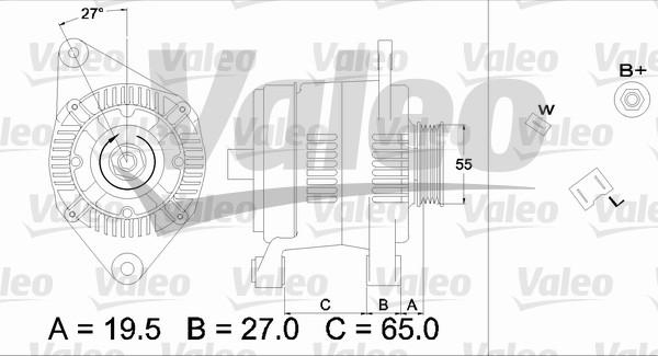 Valeo 436447 - Generator alexcarstop-ersatzteile.com