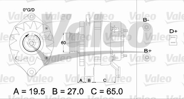 Valeo 436454 - Generator alexcarstop-ersatzteile.com