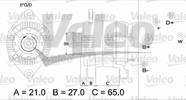 Valeo 436403 - Generator alexcarstop-ersatzteile.com