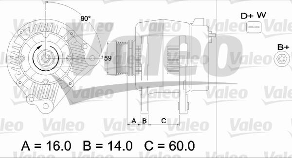 Valeo 436483 - Generator alexcarstop-ersatzteile.com