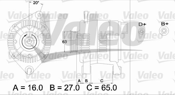 Valeo 436475 - Generator alexcarstop-ersatzteile.com