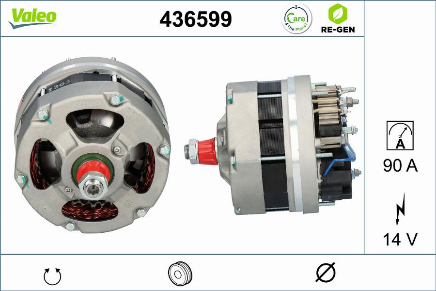 Valeo 436599 - Generator alexcarstop-ersatzteile.com