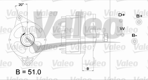 Valeo 436590 - Generator alexcarstop-ersatzteile.com