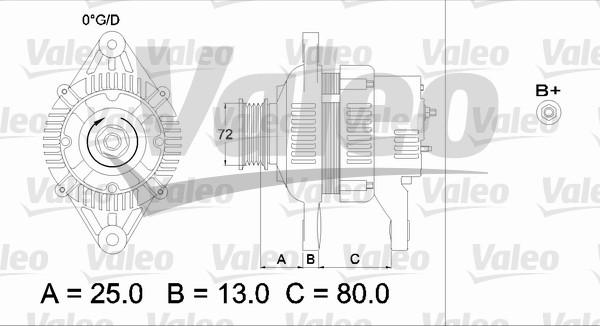 Valeo 436545 - Generator alexcarstop-ersatzteile.com