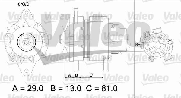 Valeo 436550 - Generator alexcarstop-ersatzteile.com