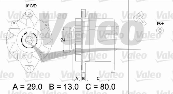 Valeo 436505 - Generator alexcarstop-ersatzteile.com