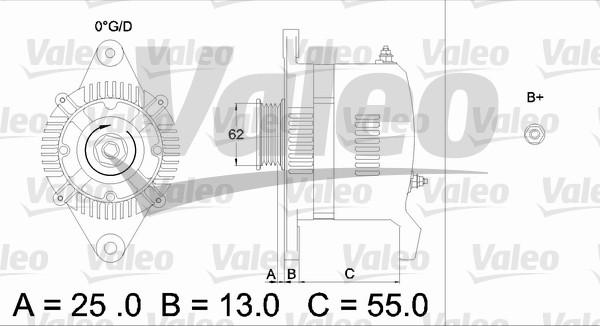 Valeo 436503 - Generator alexcarstop-ersatzteile.com