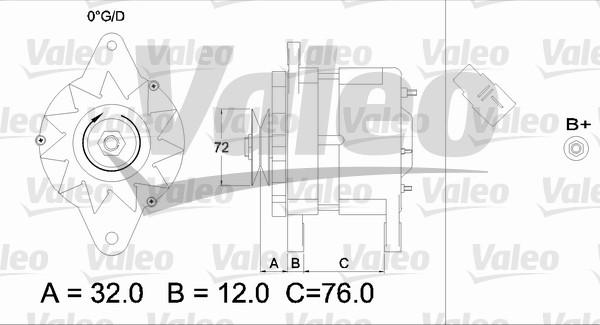 Valeo 436535 - Generator alexcarstop-ersatzteile.com