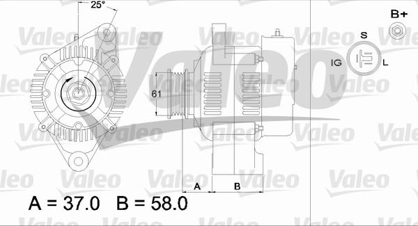 Valeo 436538 - Generator alexcarstop-ersatzteile.com