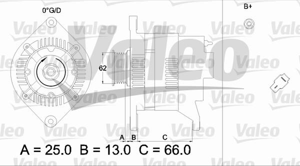 Valeo 436528 - Generator alexcarstop-ersatzteile.com