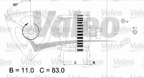 Valeo 436692 - Generator alexcarstop-ersatzteile.com