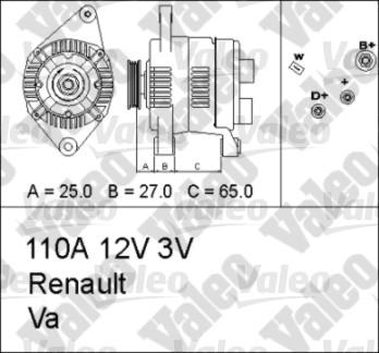 Valeo 436649 - Generator alexcarstop-ersatzteile.com