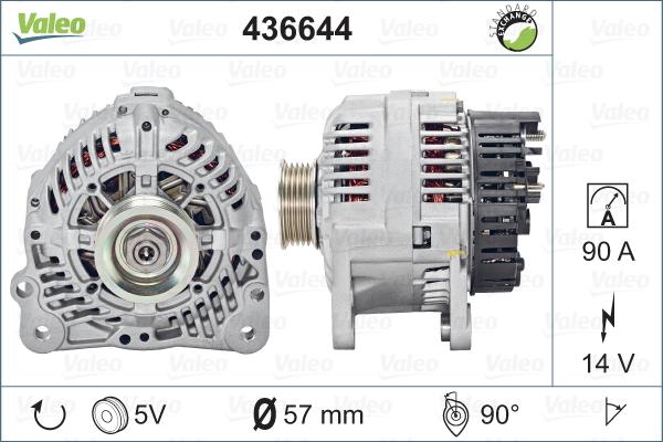 Valeo 436644 - Generator alexcarstop-ersatzteile.com