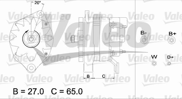 Valeo 436663 - Generator alexcarstop-ersatzteile.com