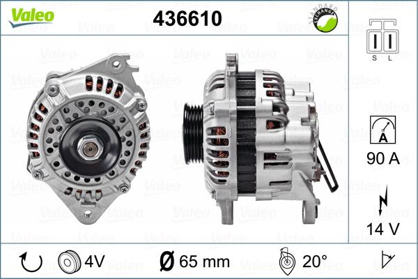 Valeo 436610 - Generator alexcarstop-ersatzteile.com