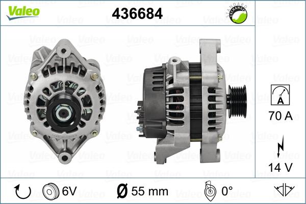 Valeo 436684 - Generator alexcarstop-ersatzteile.com