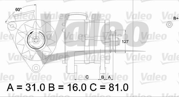 Valeo 436632 - Generator alexcarstop-ersatzteile.com