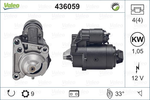 Valeo 436059 - Starter alexcarstop-ersatzteile.com