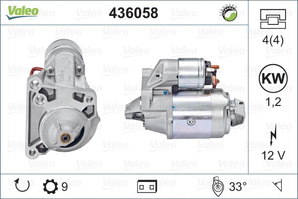 Valeo 436058 - Starter alexcarstop-ersatzteile.com