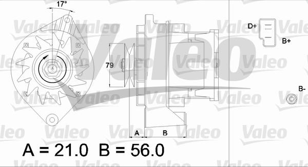 Valeo 436197 - Generator alexcarstop-ersatzteile.com