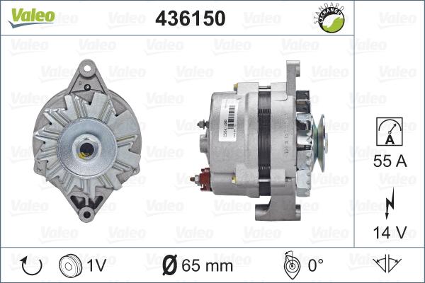 Valeo 436150 - Generator alexcarstop-ersatzteile.com