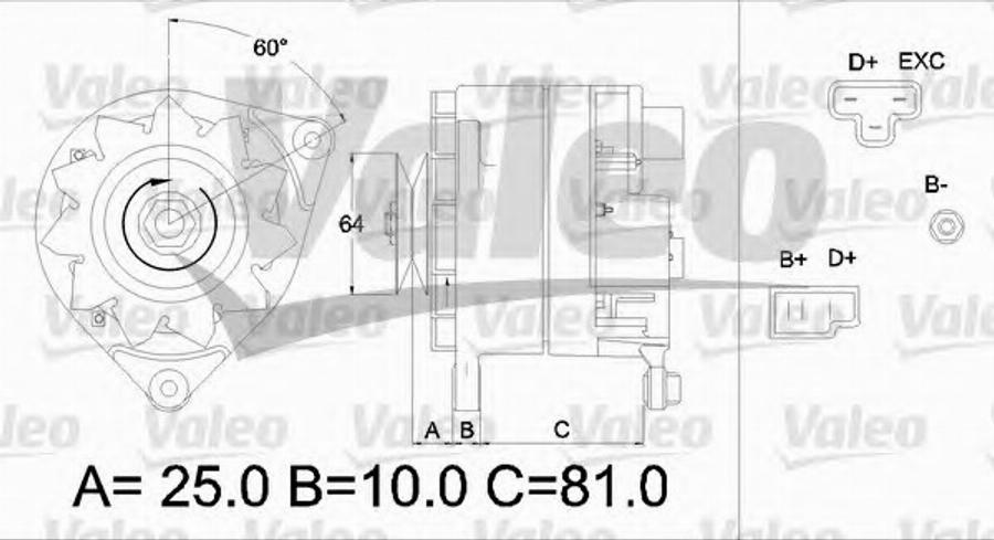 Valeo 436170 - Generator alexcarstop-ersatzteile.com