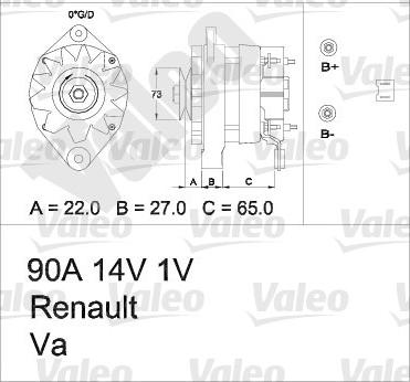 Valeo 436390 - Generator alexcarstop-ersatzteile.com