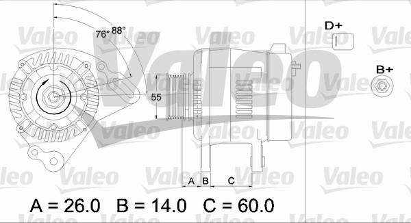 Valeo 436364 - Generator alexcarstop-ersatzteile.com