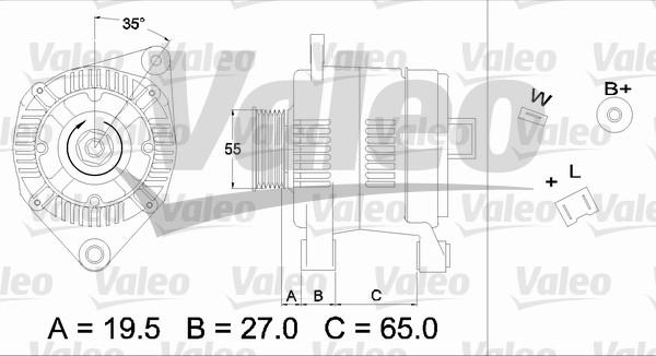 Valeo 436384 - Generator alexcarstop-ersatzteile.com