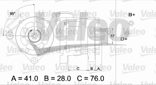 Valeo 436333 - Generator alexcarstop-ersatzteile.com