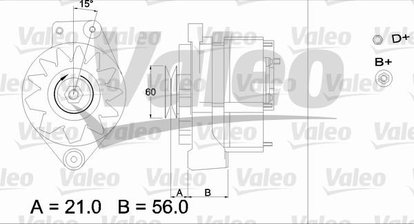 Valeo 436296 - Generator alexcarstop-ersatzteile.com