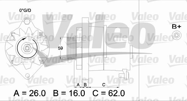 Valeo 436243 - Generator alexcarstop-ersatzteile.com